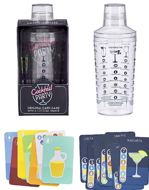 Ridley&#39;s Cocktail Party Original Card Game with Cocktail Shaker