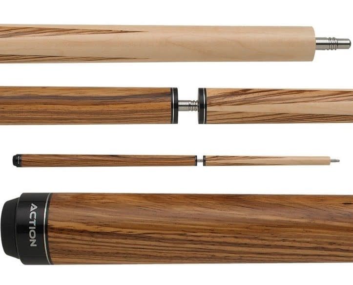 Action Zebrawood No wrap Jump Break Cue Stick ACTBJZ
