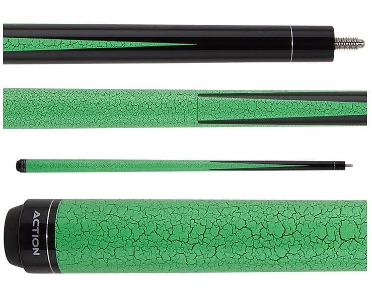 ACTION HEAVY BREAK CUE STICK BLACK &amp; GREEN 25oz ACTBKH06