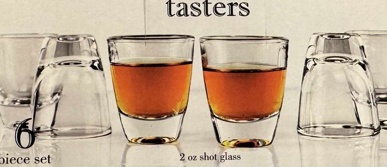 6 Circleware Taster Shot Glasses