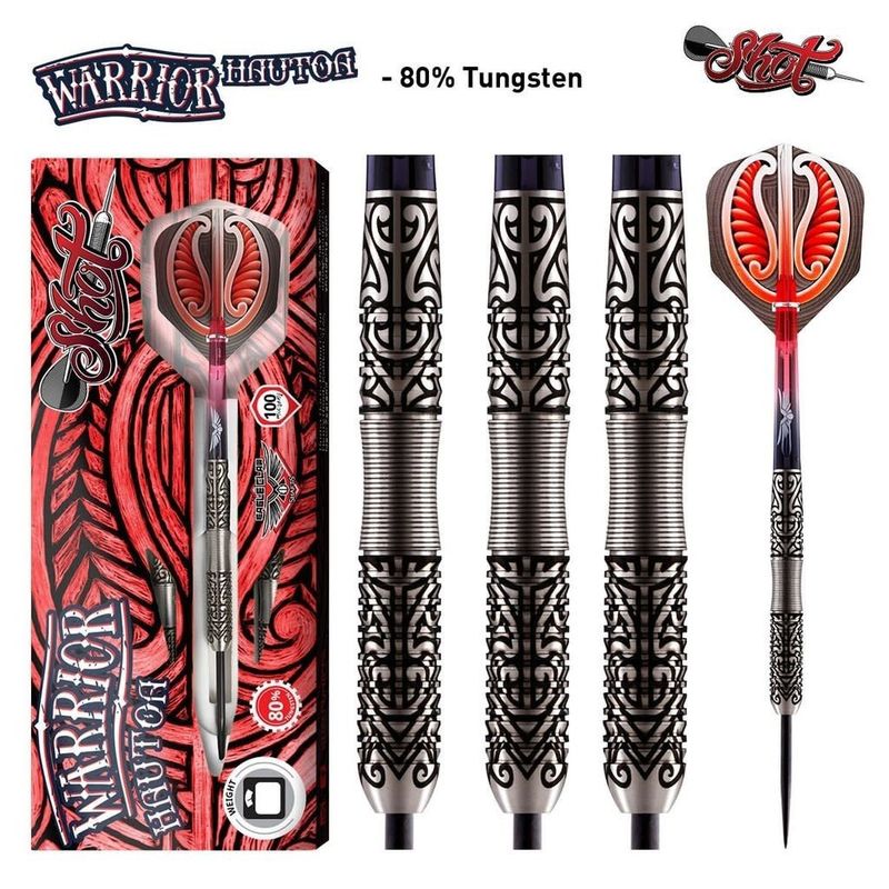 Warrior Hautoa Steel Tip Dart  SET - 80% TUNGSTEN - 26gm