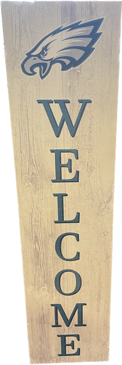 1023 Welcome Philadelpia Eagles 12x48 sign