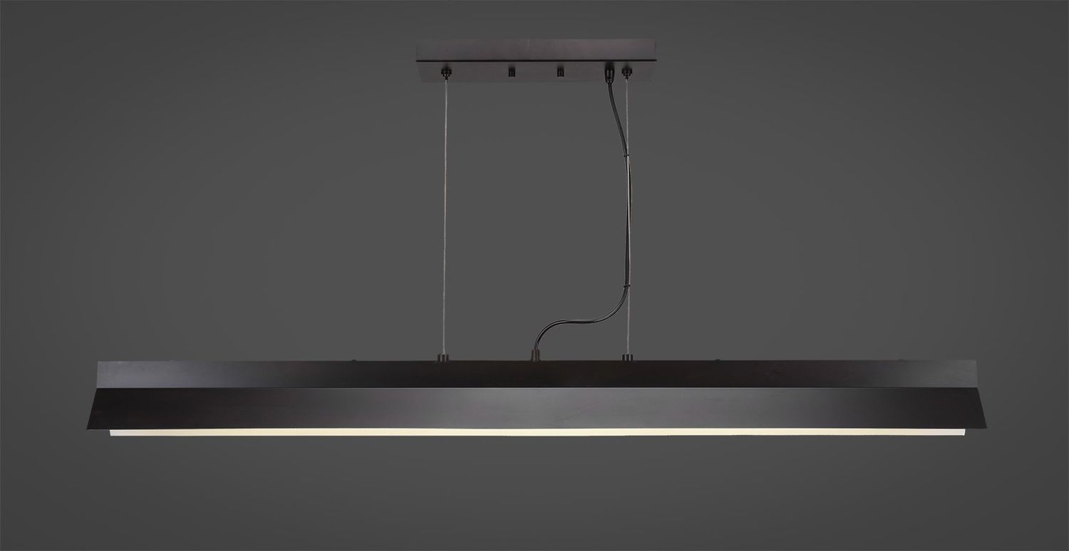 4048-ES Ridgemont Bar Shown In Espresso Finish With Integrated LED Lighting Billiard Bar Light