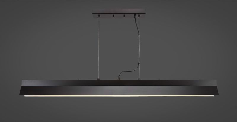 4048-ES Ridgemont Bar Shown In Espresso Finish With Integrated LED Lighting Billiard Bar Light
