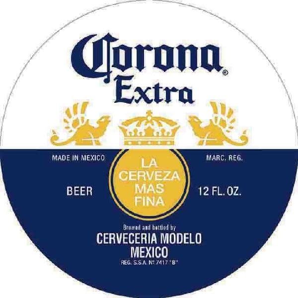 MS406 Circle CORONA Extra Tin Sign
