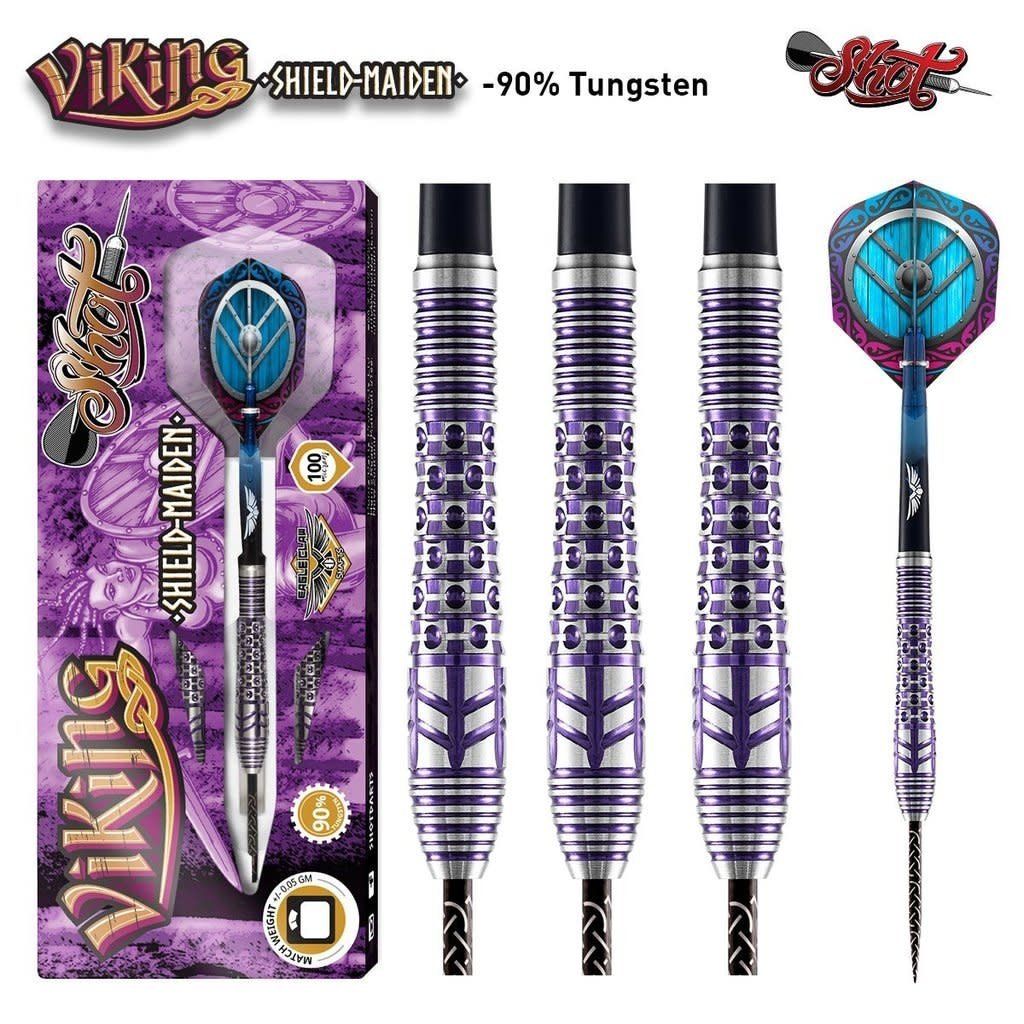 VIKING SHIELD MAIDEN STEEL TIP DART SET - 90% TUNGSTEN - 24GM