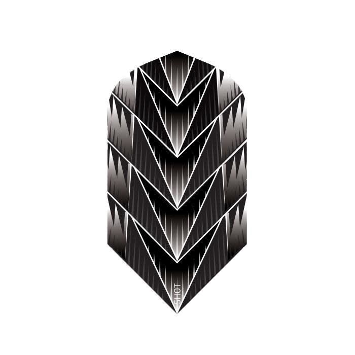 TRIBAL WEAPON BLACK - 100 MICRON - SLIM FLIGHT DART SET