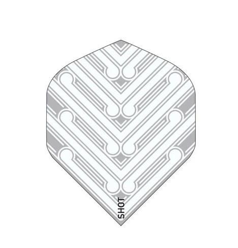 SHOT MANU WHITE DART FLIGHT SET - STANDARD