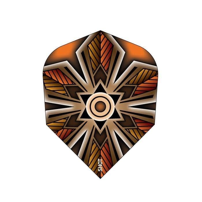 TALISMAN AMBER DART FLIGHT SET - SMALL STANDARD