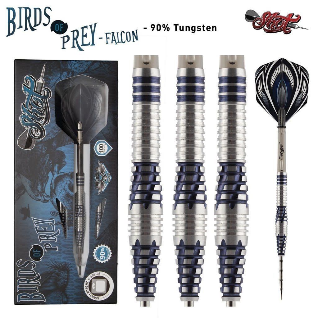 BIRDS OF PREY FALCON STEEL TIP DART SET - 90% TUNGSTEN -23GM