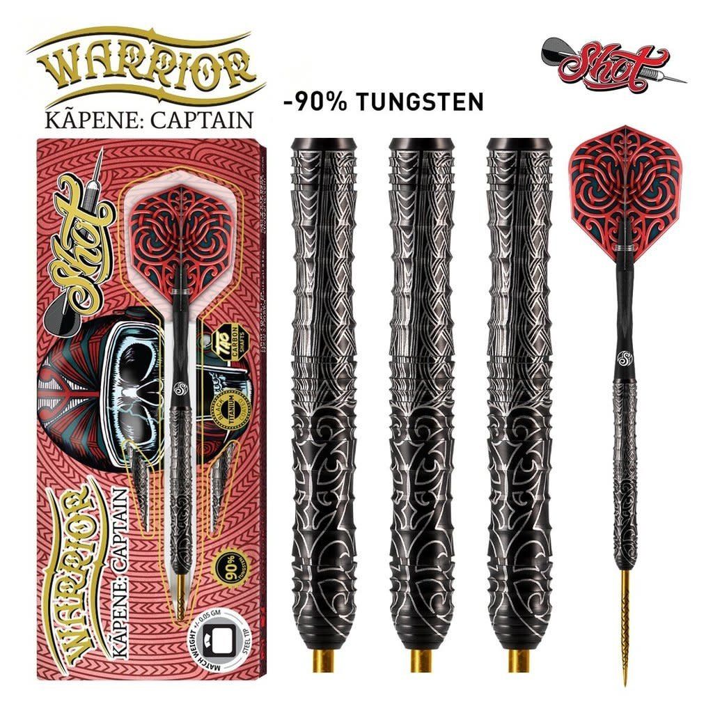 WARRIOR KAPENE STEEL TIP DART SET -  90% TUNGSTEN - 22GM
