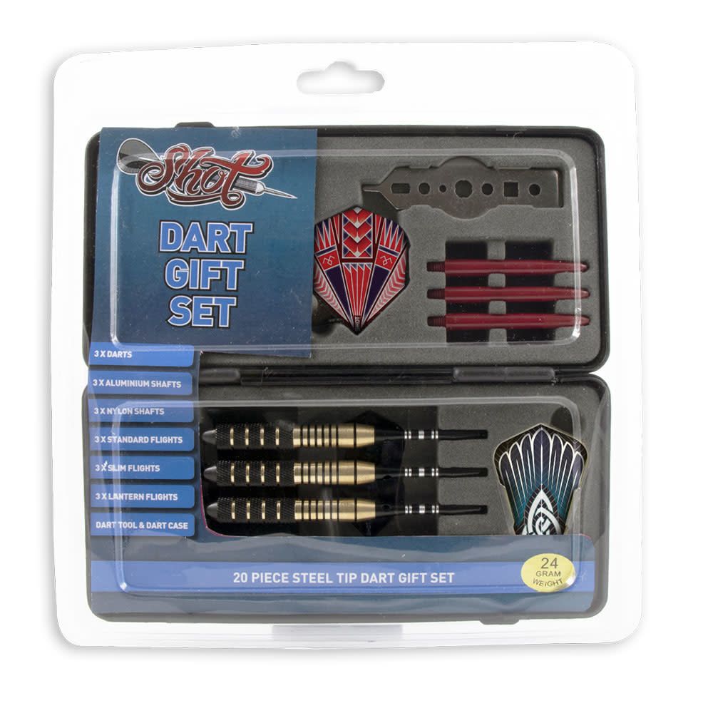 SHOT STEEL DART SET GIFT PACK 22GM