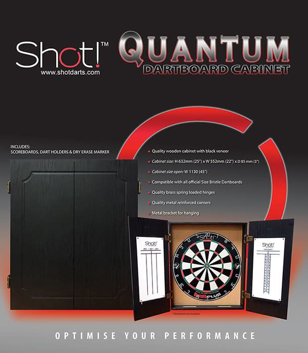 SHOT QUANTUM BLACK DART CABINET
