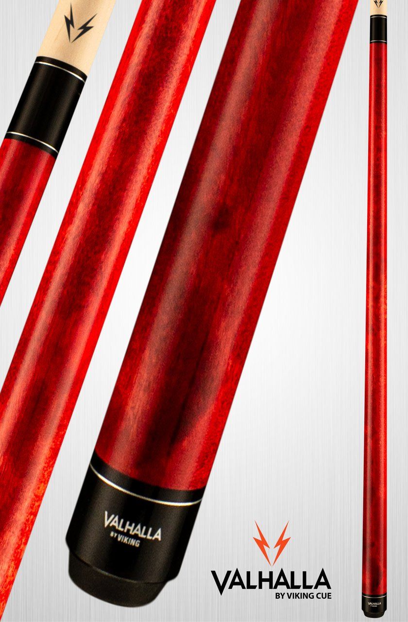 VA104 Red Stain no wrap Cue Stick