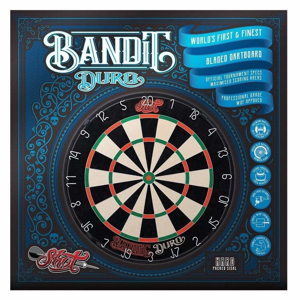 SHOT BANDIT DURO BRISTLE DARTBOARD