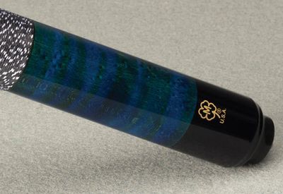 GS08 Cue Stick with Black and White Linen Wrap