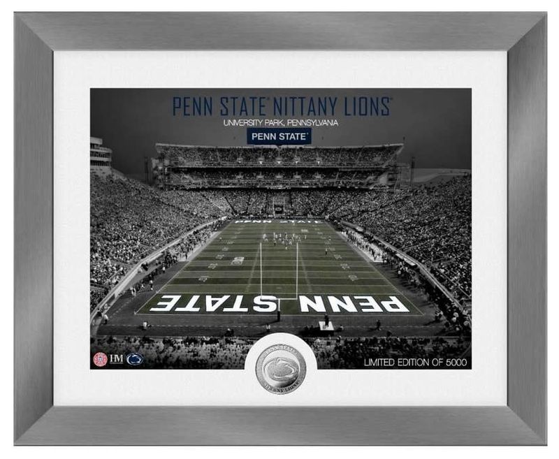 Penn State Nittany Lions Art Deco Stadium Silver Coin Photo Mint picture