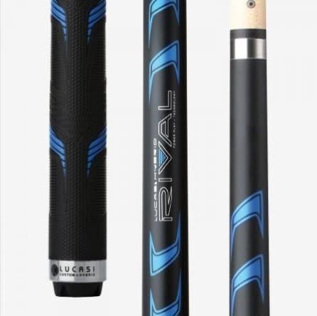 LHRV21 Lucasi® Black &amp; Blue Rival Series Pool Cue