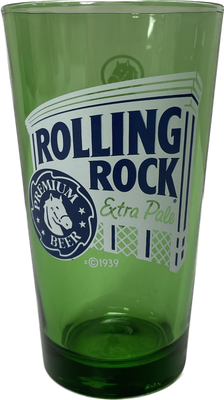 Rolling Rock Extra Pale Beer Glass