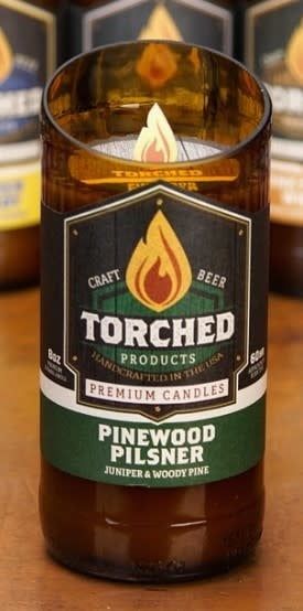 Torched Bomber Candle - Pinewood Pilsner 8oz