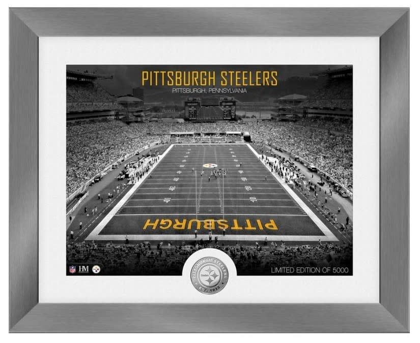 Pittsburg Steelers Art Deco Stadium Silver Coin Picture
