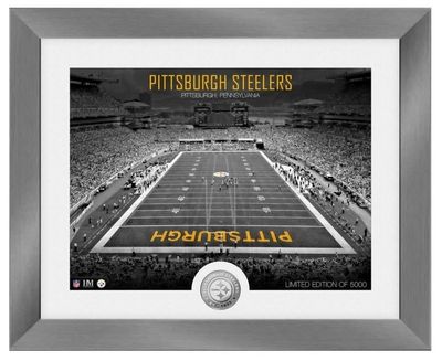 Pittsburg Steelers Art Deco Stadium Silver Coin Picture