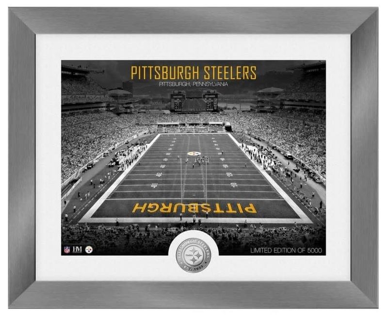 Pittsburg Steelers Art Deco Stadium Silver Coin Picture