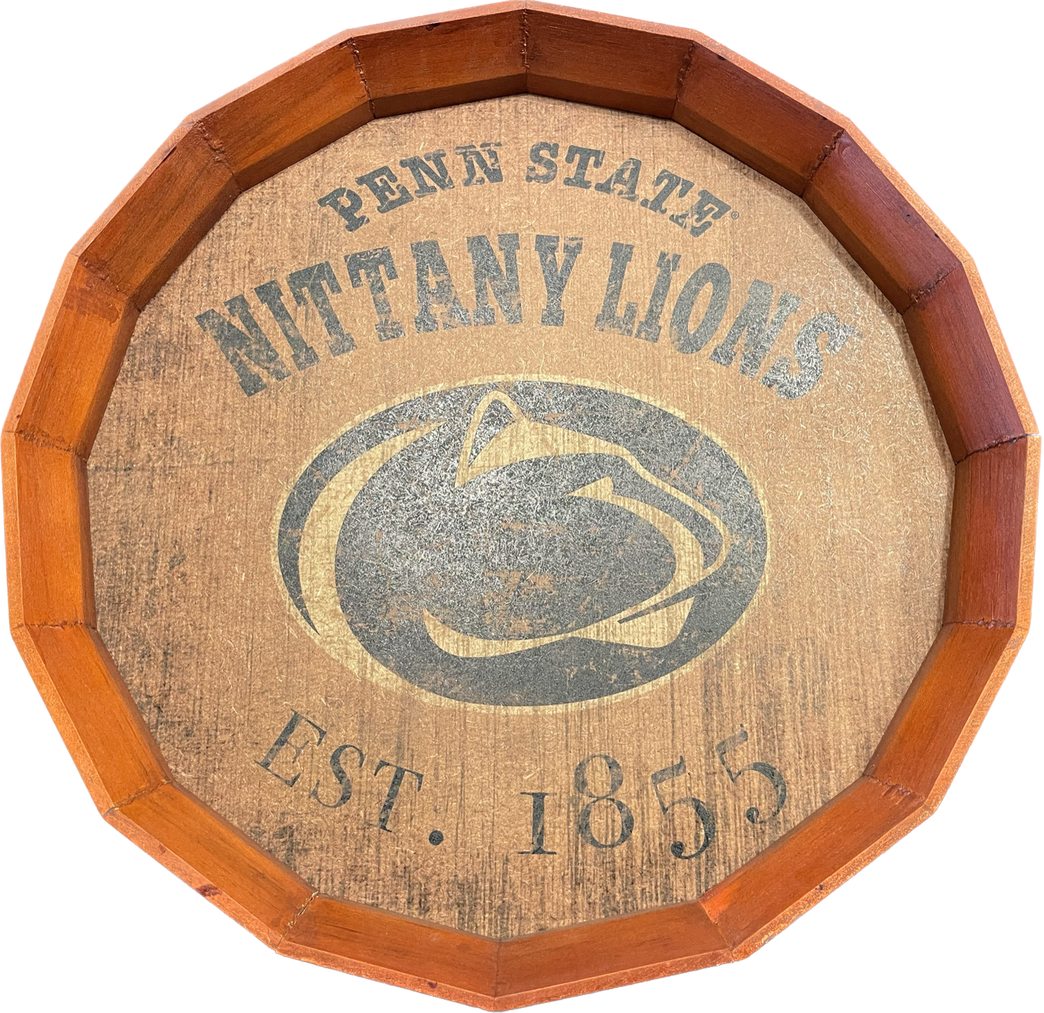 0938S-16&quot;Established Date barrel Top-PENN STATE