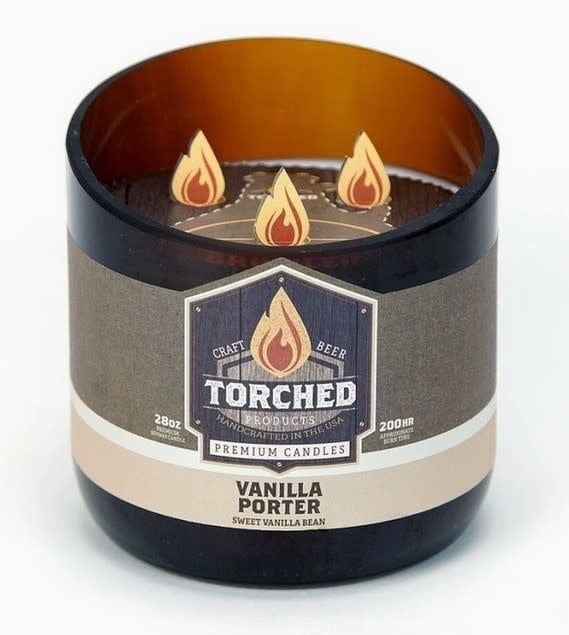 Torched Growler Candle - Vanilla Porter 28oz