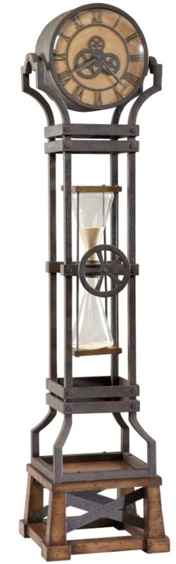 Howard Miller Hourglass Metal Grandfather Clock 615074