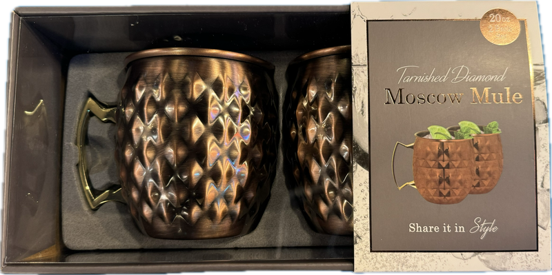 Tarnished Diamond 20oz Moscow Mule 2 Pack Gift set