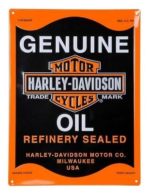 h-d Harley Davidson Oil Can Tin Sign