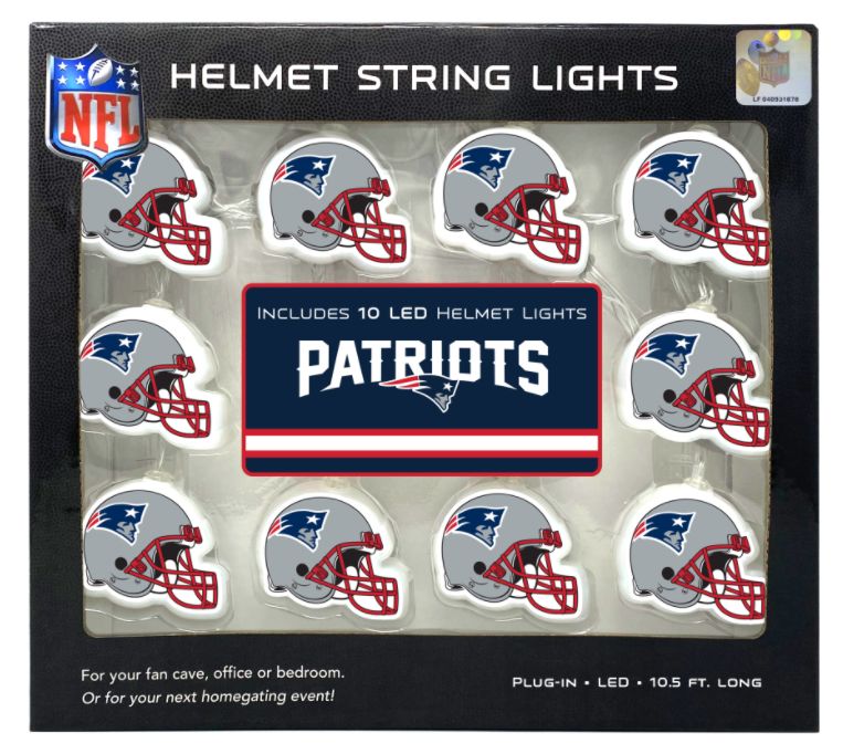 NFL HELMET STRING LIGHTS - NEW ENGLAND PATRIOTS