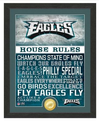 Philadelphia Eagles House Rules Bronze Coin Photo Mint Picture