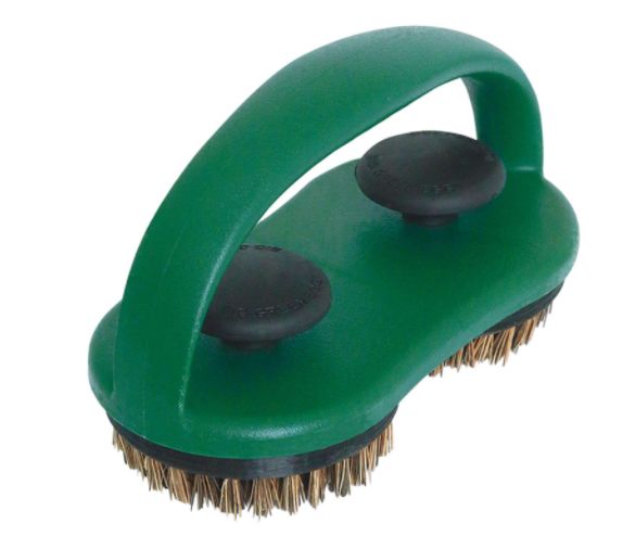 127136 Big Green Egg Grid Cleaner Dual Head Palmyra Scrubber Brush