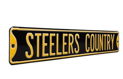 Pittsburg Steelers Country Metal Street Sign