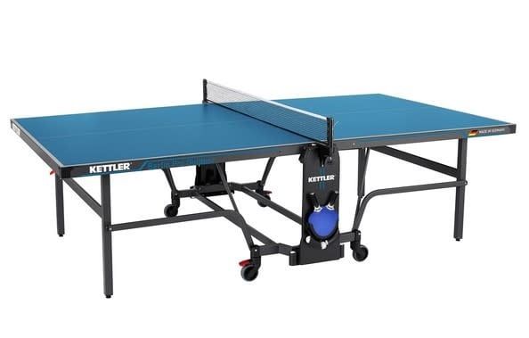 Kettler Berlin Pro Outdoor Ping Pong Table with Cover, 4 Paddles and Balls