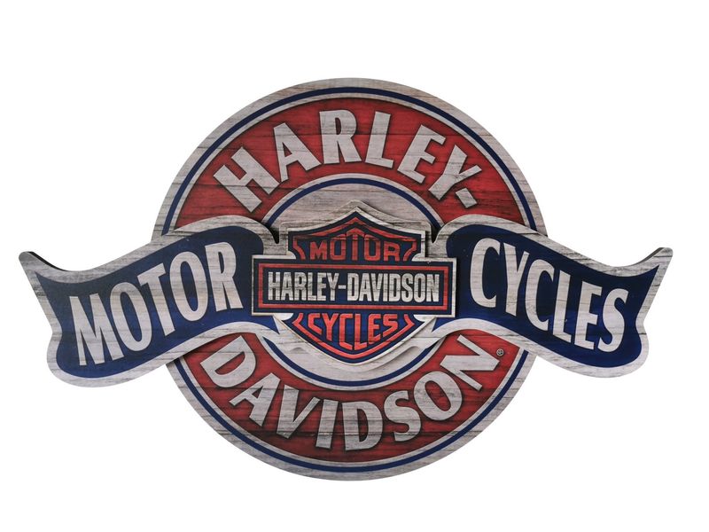 H-D HARLEY DAVIDSON MOTORCYCLES BANNER PUB SIGN