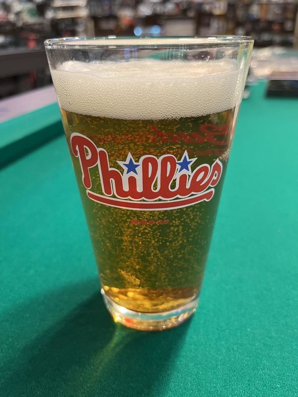 Phillies Budweiser Glass