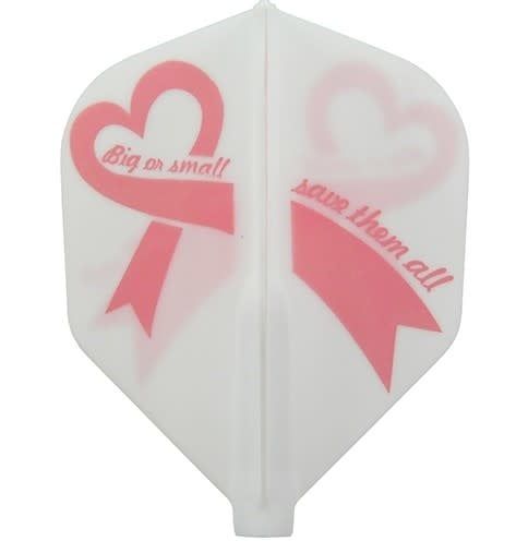 Fit Flight Big or Small Breast Cancer Awareness Dart Flights - Shape