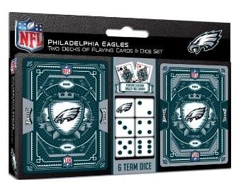 2 Pack Cards and Dice Set - Eagles