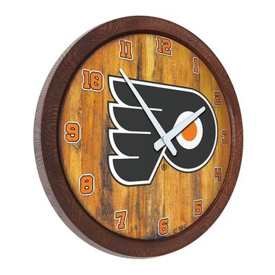 NHPHL-560-01 Philadelphia Flyers Faux Barrel Top wall clock
