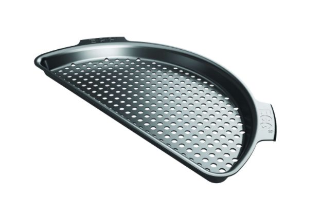 121240 Big Green Egg Replaces 116390 - XL STAINLESS STEEL Half Moon Perforated Grid 10.13 in. W