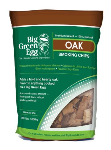 127372 Big Green Egg All Natural Oak Wood Smoking Chips 180 cu in