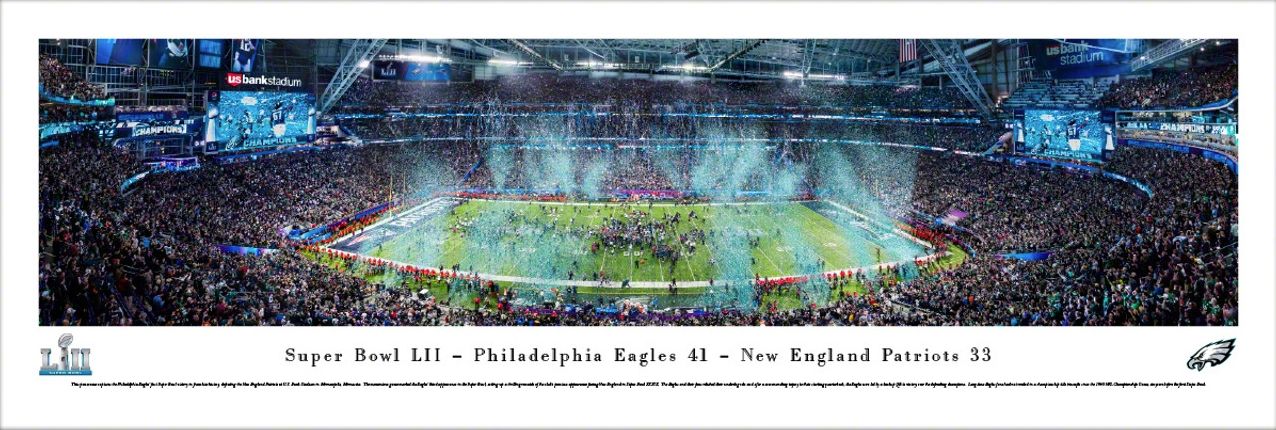 Super Bowl LII Philadelphia Eagles stadium Bagged Panorama