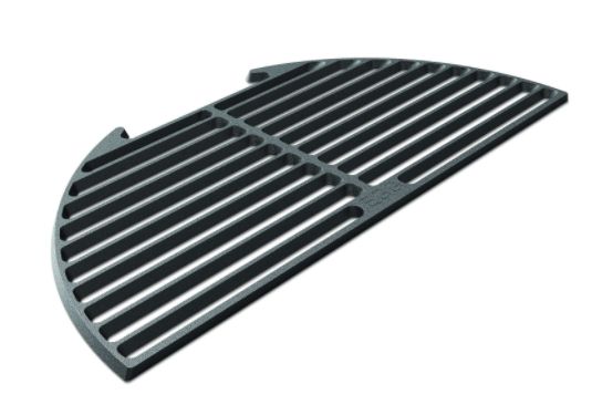 121233 Big Green Egg XL Cast Iron Half Moon Half Grid 12 in. W