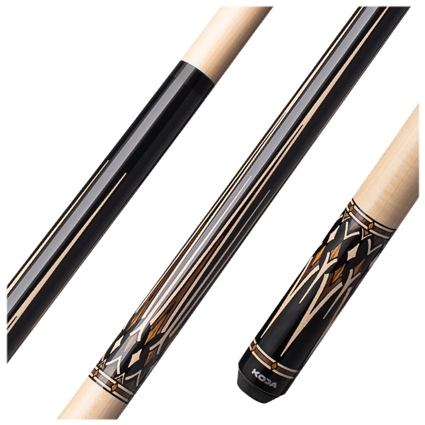 Koda KD53 Black Bacote Cocobolo Wrapless Cue Stick