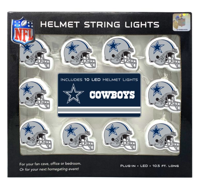 NFL HELMET STRING LIGHTS - DALLAS COWBOYS