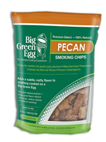 113993 Big Green Egg All Natural Pecan Wood Smoking Chips 180 cu in