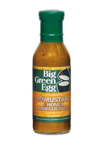 116505 Big Green Egg Zesty Mustard Honey BBQ Sauce 12FL Oz all natural gluten free No MSG